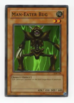 Yu-Gi-Oh! TCG Man-Eater Bug LOB-108 Unlimited Edition Super Rare - Image 1