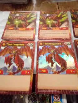 Bakugan Dragonoid Maximus Titan Dragonoid Complete Set of 6 Hex Foil Cards - Image 5