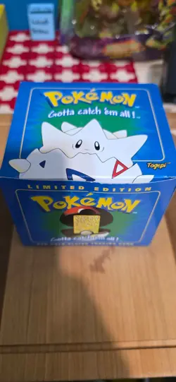 1999 Burger King Pokemon 23K Gold Plated Card Togepi Pokeball NIB Sealed [190] - Image 1