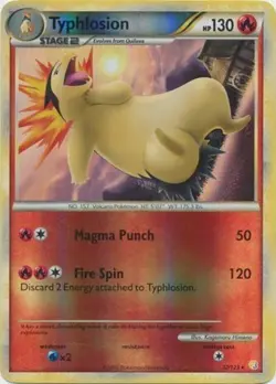 Typhlosion 32/123 Reverse Holo HGSS HeartGold SoulSilver Pokemon Card NM - Image 1