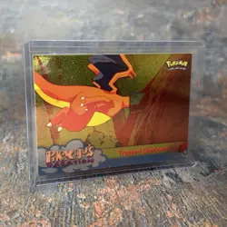 Trapped Charizard Textured Holo #51 Pikachu's Vacation Topps Pokemon Card 1999 - Image 1