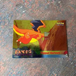 Trapped Charizard Textured Holo #51 Pikachu's Vacation Topps Pokemon Card 1999 - Image 2