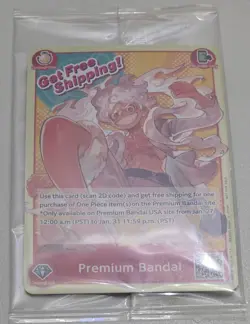 PREMIUM BANDAI CARD GAMES FEST 23-24 ONE PIECE CARD GAME MONKEY.D.LUFFY ENGLISH! - Image 1