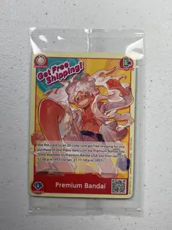 ONE PIECE CARD GAME MONKEY.D.LUFFY PREMIUM BANDAI CARD GAMES FEST 23-24 ENGLISH - Image 1