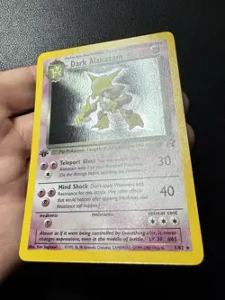 Dark Alakazam 1/82 1st Edition Holo 1999-2000 Team Rocket Pokemon Card NM - Image 3
