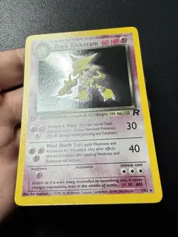 Dark Alakazam 1/82 1st Edition Holo 1999-2000 Team Rocket Pokemon Card NM - Image 4