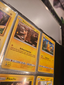 Pikachu SM227 Sm Holo Official Pokemon TCG 9 card pikachu lot - Image 4