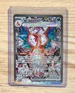 Pokemon TCG Sv03: Obsidian Flames Charizard EX Holo Card 223/197 - Image 1