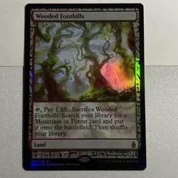 MTG Foil Wooded Foothills Zendikar Expeditions - Image 3