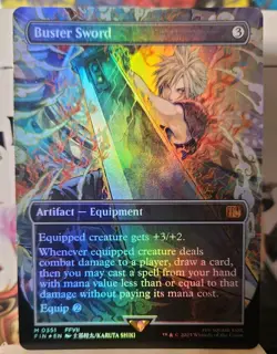 Buster Sword (Borderless) Final Fantasy Foil Never Played - Image 1