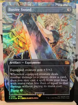 Buster Sword (Borderless) Final Fantasy Foil Never Played - Image 3