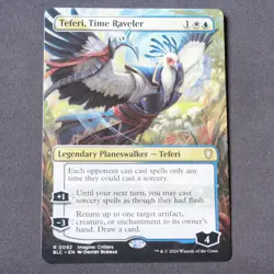 Teferi, Time Raveler (Borderless) 92 MTG Commander: Bloomburrow Rare NM - Image 1