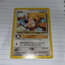 Cleffa 20/111 Rare Neo Genesis Non Holo Pokemon Card MP - Image 1