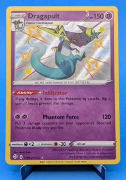 Dragapult SV062/SV122 Pokemon TCG 2021 Shiny Rare Holo Shining Fates NM - Image 1