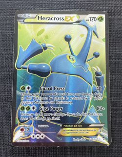 Pokemon Heracross EX #105/111 Full Art - XY Furious Fists - MP Ultra Rare - Image 1