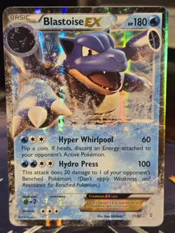 2016 Pokemon - Blastoise EX 17/83 Generations Holo - LP - Image 1