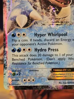 2016 Pokemon - Blastoise EX 17/83 Generations Holo - LP - Image 5