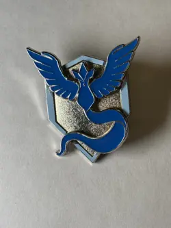 Official 2022 Pokemon GO Articuno Team Mystic Enamel Pin - Image 1