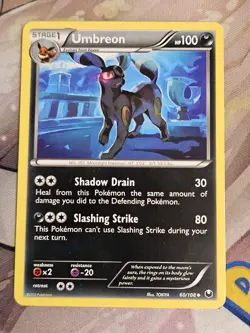 Umbreon 60/108 2012 B&W Dark Explorers Nintendo Non Holo Pokemon TCG VLP - Image 1