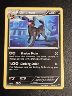 Umbreon 60/108 2012 B&W Dark Explorers Nintendo Non Holo Pokemon TCG VLP - Image 2