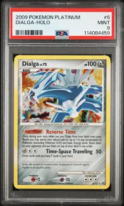 2009 POKEMON PLATINUM #5 DIALGA-HOLO PSA 9 - Image 1