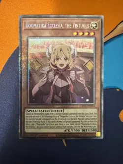 Dogmatika Ecclesia, the Virtuous CH01-EN014 Starlight Rare 1st Edition NM-M - Image 1