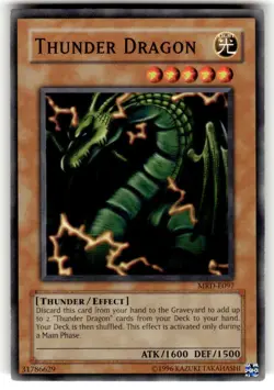 Yugioh Thunder Dragon Common MRD-E097 NM - Image 1