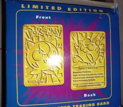 Pokemon 23k Gold Plated Card 1999 Burger King Pokeball (sealed) Jigglypuff - Image 4