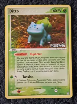 Pokemon Card Ditto / Bulbasaur Reverse Foil Holo 36/113 Ex Delta Species NM ITA - Image 1