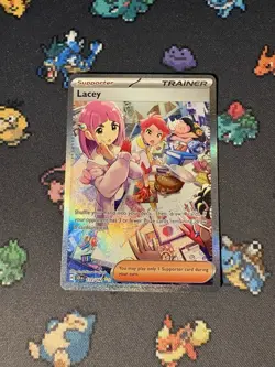 Pokemon Cards Lacey 172/142 Illustration Rare Stellar Crown - (NM) - Image 1