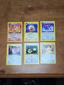 1999 Pokemon Team Rocket German Set Dunkles Cards Lot - Flamara, Dragonir,... - Image 1