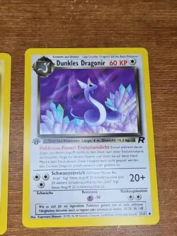 1999 Pokemon Team Rocket German Set Dunkles Cards Lot - Flamara, Dragonir,... - Image 4