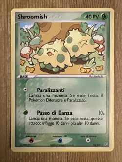 Shroomish 72/107 Common Pokemon EX Deoxys NM 2005 TCG Card Era ITALIAN - Image 1