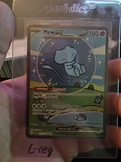 Pokemon Mew EX TCG Card 232/091 Paldean Fates Bubble Mew - Image 1
