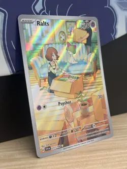 Pokemon TCG Ralts Scarlet & Violet Holo Illustration Rare Card 211/198 - Image 4