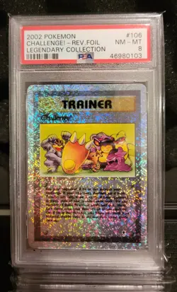 PSA 8 Challenge! 106/110 Legendary Collection Reverse Holo Foil Pokemon Card - Image 1