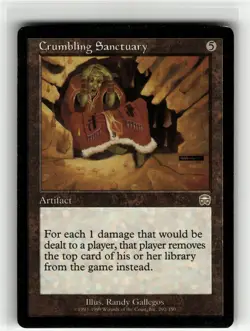 CRUMBLING SANCTUARY Mercadian Masques #292 MMQ(MP)(MTG) - Image 1
