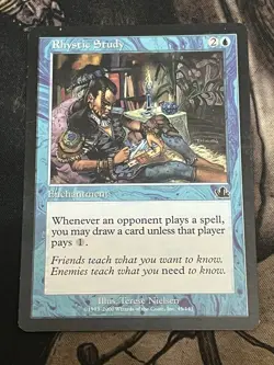 Mtg Rhystic Study Prophecy Regular MP - Image 1