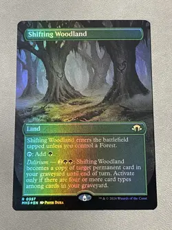 Shifting Woodland (Borderless) MTG Modern Horizons 3 Foil NM - Image 1