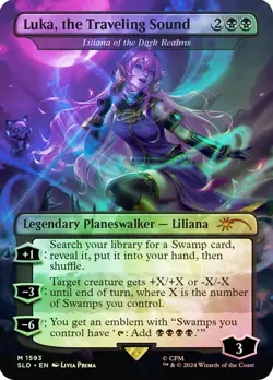 Luka, The Traveling Sound Liliana Of The Dark Realms *FOIL Hatsune Miku* NM MTG - Image 1