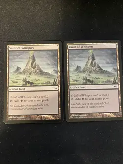NM x2 MTG Vault of Whispers Mirrodin 286/306 Regular Common - Image 1