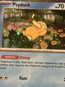 FART SWIRL!!💫 Pokemon TCG Psyduck Mega Evolutions Black Star Promo 007 NM Swirl - Image 2