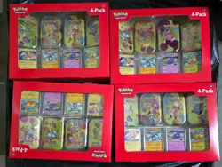 Pokemon Scarlet & Violet 4 Mini Tins 151 Sams Club Bundle 4 Packs 16 Total Tins - Image 1