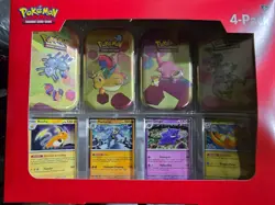 Pokemon Scarlet & Violet 4 Mini Tins 151 Sams Club Bundle 4 Packs 16 Total Tins - Image 5