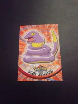 1999 Topps Pokemon TV Animation Edition #23 Ekans Black Logo Free Shipping - Image 1