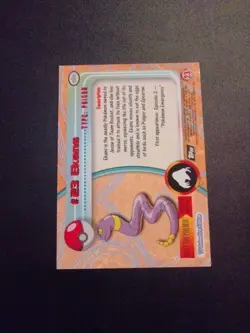 1999 Topps Pokemon TV Animation Edition #23 Ekans Black Logo Free Shipping - Image 2