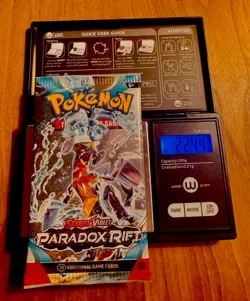VERY HEAVY Pokemon TCG S&V Paradox Rift - Sealed Booster Pack (22.44g!) - Image 1