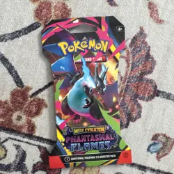 Pokemon Mega Evolution Phantasmal Flames Sleeved Booster Pack - Image 1