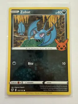 Pokemon Trick Or Trade Booster 2023 Zubat 103/195 - Common - Stamped - Image 1