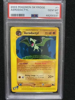 2003 Pokemon Skyridge Aerodactyl 1/144 PSA 10 Gem Mint - Image 1